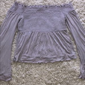 Purple off the shoulder top